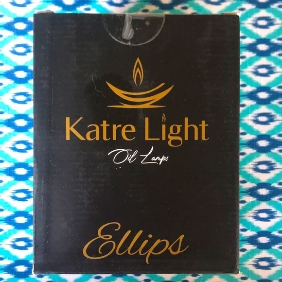 Brand New Handmade Oil Lamp Candle Decorative Refillable Glass Lantern Ice Blue - Picture 6 of 10